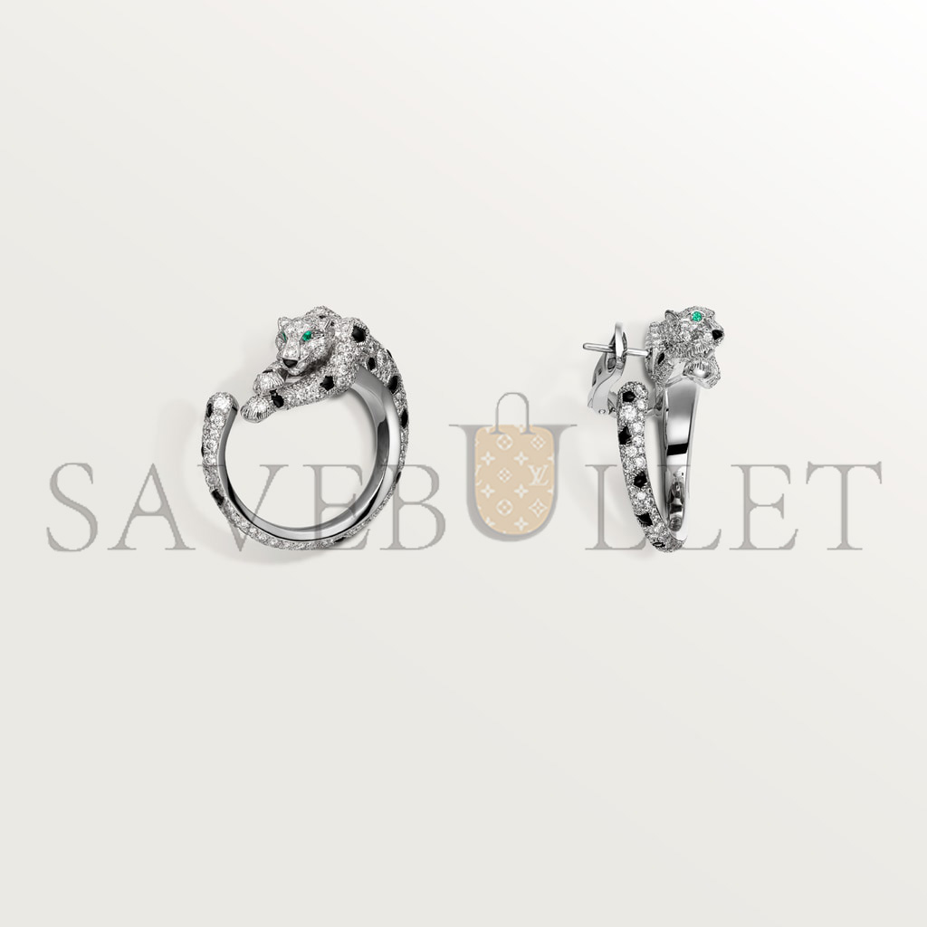 Ca*t*er panthÈre white gold de Ca*t*er earrings h8000330